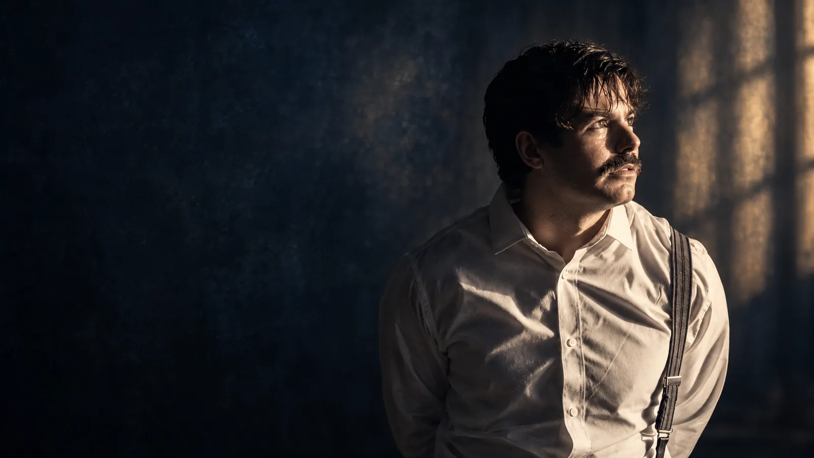 AI-adapted editorial portrait of Luke Hunter based on his real Ozmar behind-the-scenes photograph